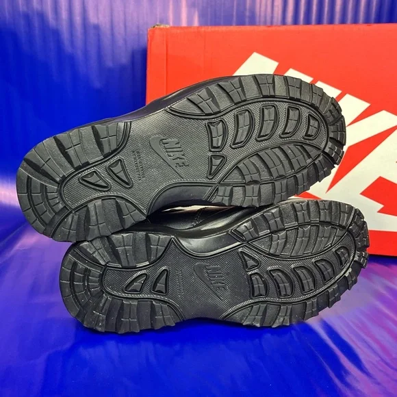 🆕 Nike Manoa Boot LTR Youth Size 4Y Women’s Size 5.5 Triple Black Fast Shipping - Picture 4 of 7
